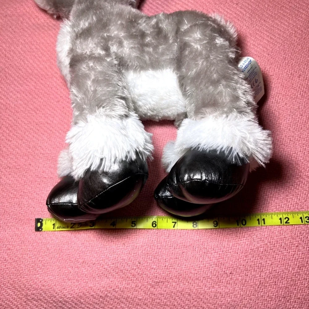 Build-A-Bear Silver Snow Reindeer Grey Silver plush- No‎ Collar